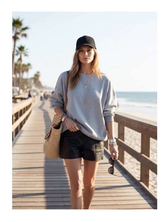 Michael Lauren Tops - new Michael Lauren ✶ Baggy Boyfriend Oversize Pullover Sweatshirt ✶ Heather Grey